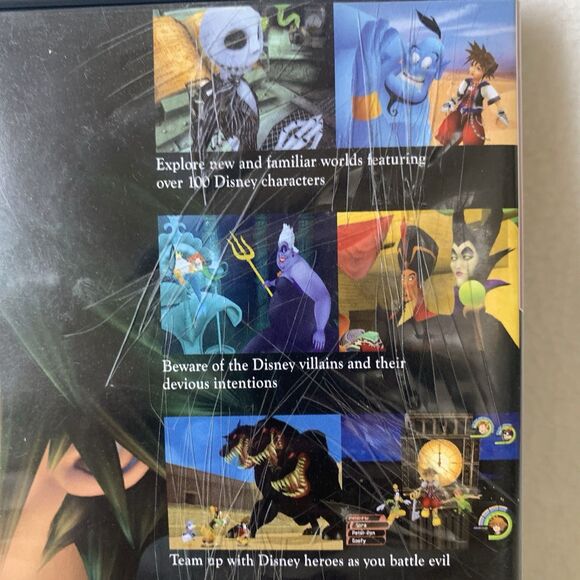 Kingdom Hearts (Sony PlayStation 2, 2002) PS2 No Manual Tested And Working - Picture 4 of 7